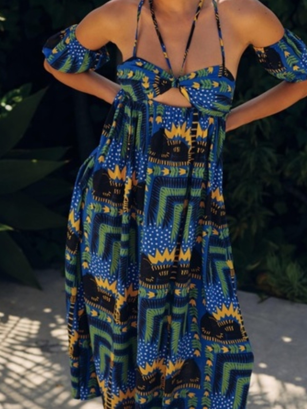 João Incerti for Anthropologie Strappy Bandeau Dress Size Large
